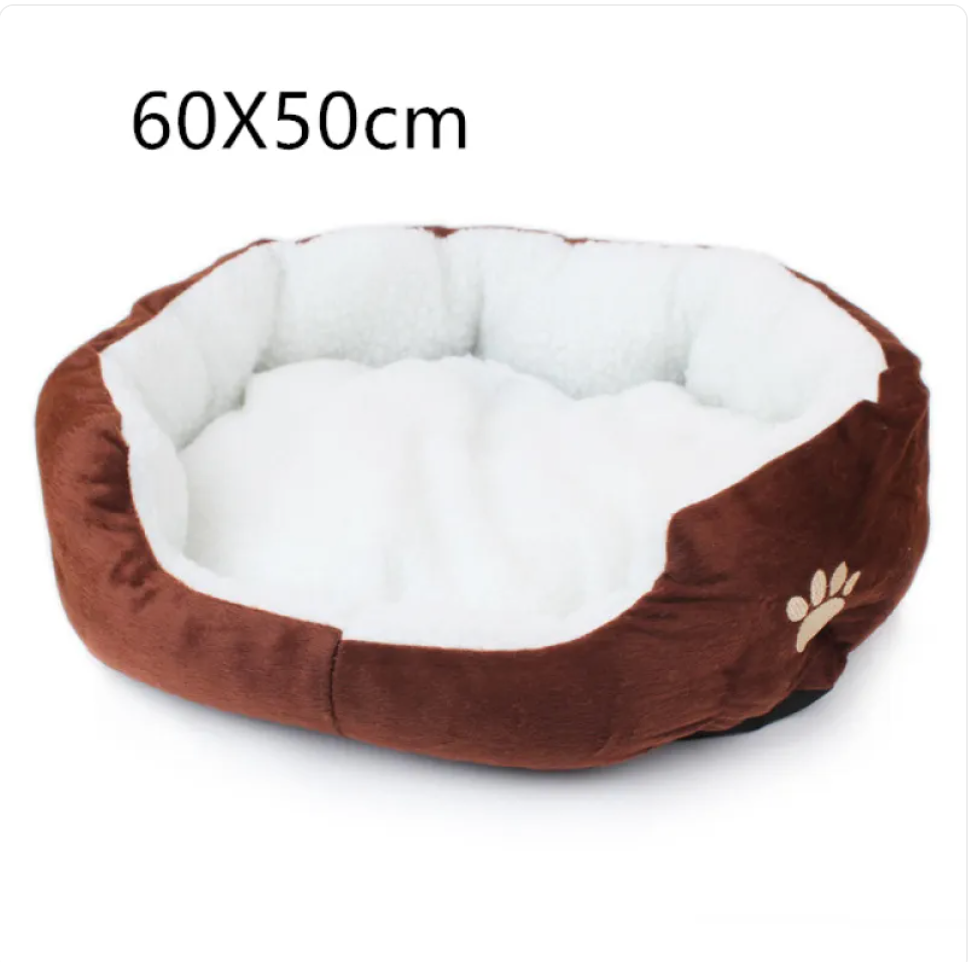 Panier Douillet en Peluche pour Chien et Chat