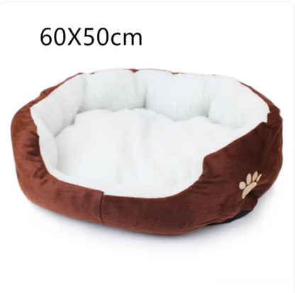 Panier Douillet en Peluche pour Chien et Chat