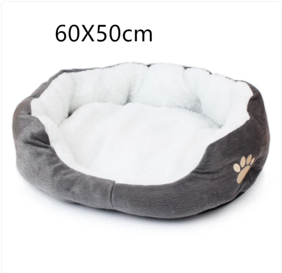 Panier Douillet en Peluche pour Chien et Chat