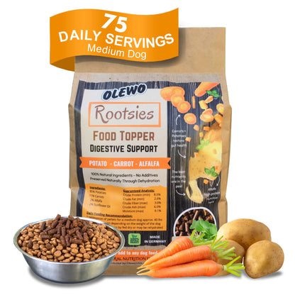 Granulés Digestifs Olewo Rootsies - Estomac Sensible, 2,2 lb