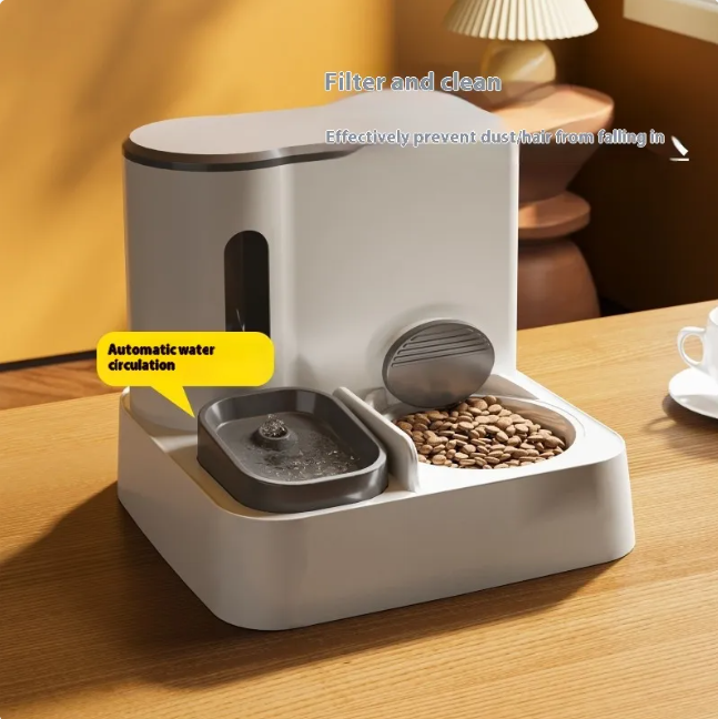 Distributeur Automatique Nourriture & Eau pour Chat - Double Bol