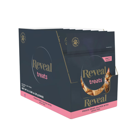 Gâteries Reveal pour Chat au Saumon Lyophilisé - 8 Sachets