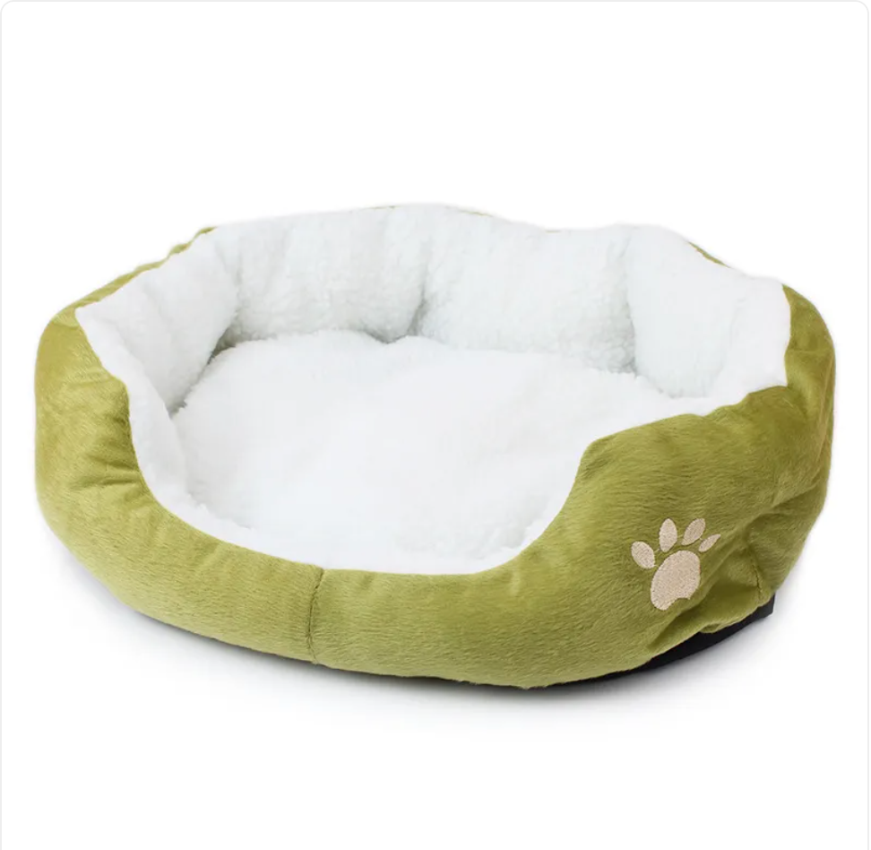 Panier Douillet en Peluche pour Chien et Chat