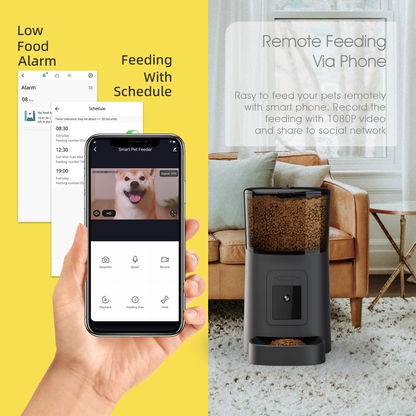 Distributeur Automatique de Nourriture avec Caméra